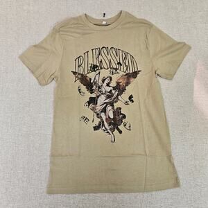 Mens Mister Tee Camo Blessed Angel Graphic T Shirt Size Small NWT